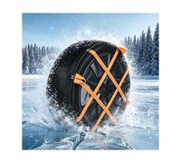 YFAURNDE Chaussette Voiture, Chaussette Neige, Adhérence Exceptionnelle | Couverture IntéGrale à 360°, Installation Rapide et Facile, Convient Aux Berlines et Aux Pick Ups(145/80R12)