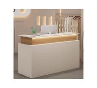 YFAURNDE Comptoir caisse, Comptoir Accueil de Bbureau, Application pratique et multi-scènes, adaptée aux magasins de vêtements, salons de coiffure, réception d'entreprise de beauté(White,100CM/39.4in)