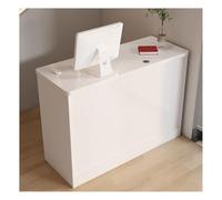 YFAURNDE Comptoir De Bureau,Genérico Comptoir Basic Idéal,Convient for Le Hall d'une Entreprise, la réception d'un hôtel, Un Magasin de vêtements, Un comptoir de Bureau(White,100cm/39.4in)