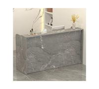 YFAURNDE Comptoir Réception,Comptoir De Bureau,Meuble de Réception, Convient aux comptoirs de caisse des magasins, aux centres commerciaux et aux établissements d'enseignement(Grey stone,100cm/39.4in)