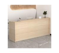 YFAURNDE Comptoir Réception,Comptoir De Bureau,Meuble de Réception, Convient aux comptoirs de caisse des magasins, aux centres commerciaux et aux établissements d'enseignement(Golden maple,120cm/47.2i