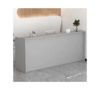YFAURNDE Comptoir Réception,Comptoir De Bureau,Meuble de Réception, Convient aux comptoirs de caisse des magasins, aux centres commerciaux et aux établissements d'enseignement(Light grey,100cm/39.4in)
