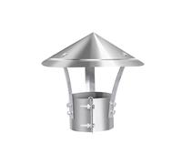 YFAURNDE Couvercle De CheminéE en MéTal Capuchon Conique en Acier Inoxydable avec éCran Couvercle De CheminéE Toit ExtéRieur A Une Excellente Ventilation Gardez L'Air IntéRieur Frais(140mm)