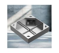 YFAURNDE Couvercle de Regard Couvercle de Regard avec Cadre Couvercle de Fosse septique carré Revêtements antidérapants for trottoirs et pelouses(40 * 40 * 5cm/15.7 * 15.7 * 1.96in)