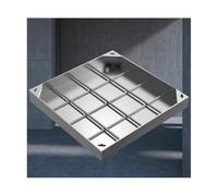YFAURNDE Couvercle de regard encastré Acier inoxydable Couvercle de Regard Encastré Convient for une utilisation en extérieur sur les trottoirs de la ville et les jardins(70*70*8cm/27.5*27.5*3.14in)
