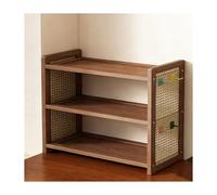 YFAURNDE Etagere De Bureau，éTagèRe à Poser sur Bureau，Il Peut Servir à Ranger des Fournitures De Bureau, des Articles De PremièRe NéCessité, des éPices, des Tasses, Etc.(Walnut,50 * 20 * 57CM)