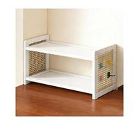 YFAURNDE Etagere De Bureau，éTagèRe à Poser sur Bureau，Il Peut Servir à Ranger des Fournitures De Bureau, des Articles De PremièRe NéCessité, des éPices, des Tasses, Etc.(White,50 * 20 * 27.5CM)