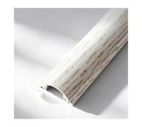 YFAURNDE Goulotte, Protege Cable Sol, Fabriqué en Alliage d'Aluminium, Il Convient à Divers CâBles d'alimentation dans Les Habitations, Les Bureaux et Les EntrepôTs.(White Wood Grain,No. 3-5m)