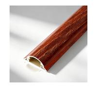 YFAURNDE Goulotte, Protege Cable Sol, Fabriqué en Alliage d'Aluminium, Il Convient à Divers CâBles d'alimentation dans Les Habitations, Les Bureaux et Les EntrepôTs.(Red Wood Grain,No. 4-5m)