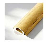 YFAURNDE Goulotte, Protege Cable Sol, Fabriqué en Alliage d'Aluminium, Il Convient à Divers CâBles d'alimentation dans Les Habitations, Les Bureaux et Les EntrepôTs.(Yellow Wood Grain,No. 3-1m)