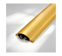 YFAURNDE Goulotte, Protege Cable Sol, Fabriqué en Alliage d'Aluminium, Il Convient à Divers CâBles d'alimentation dans Les Habitations, Les Bureaux et Les EntrepôTs.(Gold,No. 3-5m)