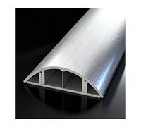 YFAURNDE Passage de Cable Au Sol, RevêTements de CâBles Au Sol, Auto-adhésif, au Design Semi-Circulaire, adapté à la Gestion des câbles à la Maison et au Bureau.(No. 12,3M)