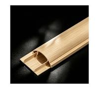 YFAURNDE Passe Cable, Goulotte Passe Cable Sol, Adapté à Tous Types de CâBles, Fils et Conducteurs ; PréVient Efficacement Les Risques de TréBuchement et de Blessures.(Yellow Wood Grain,No. 5-5m)