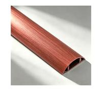 YFAURNDE Passe Cable Sol, Goulotte DéCorative Demi-Ronde, Il Est Doté d'un Dos Autocollant et Convient à Une Utilisation dans Les Ateliers, Les Chambres et Les Salons.(Red Wood Grain,No. 5-5m)