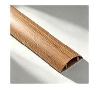 YFAURNDE Passe Cable Sol, Goulotte DéCorative Demi-Ronde, Il Est Doté d'un Dos Autocollant et Convient à Une Utilisation dans Les Ateliers, Les Chambres et Les Salons.(Yellow Wood Grain,No. 4-1m)