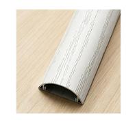 YFAURNDE Passe Cable Sol, Self-Adhesive Cable Duct, Fixation autocollante ; Convient aux Bureaux, aux habitations, aux ateliers, aux entrepôts et aux lieux de Spectacle.(White Wood Grain,No. 4-1m)