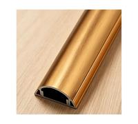 YFAURNDE Passe Cable Sol, Self-Adhesive Cable Duct, Fixation autocollante ; Convient aux Bureaux, aux habitations, aux ateliers, aux entrepôts et aux lieux de Spectacle.(Gold,No. 4-5m)