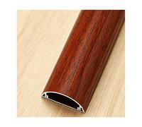 YFAURNDE Passe Cable Sol, Self-Adhesive Cable Duct, Fixation autocollante ; Convient aux Bureaux, aux habitations, aux ateliers, aux entrepôts et aux lieux de Spectacle.(Red Wood Grain,No. 3-5m)
