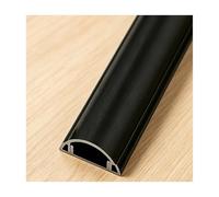YFAURNDE Passe Cable Sol, Self-Adhesive Cable Duct, Fixation autocollante ; Convient aux Bureaux, aux habitations, aux ateliers, aux entrepôts et aux lieux de Spectacle.(Black,No. 5-3m)