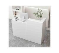 YFAURNDE Petites Réceptions, Comptoir D’Accueil Commercial, Caissier Réception Comptoir, Compartiment de Rangement Pratique, hôtel, Salon de beauté, caissier de vêtements(White,Left_100CM/39.4IN)