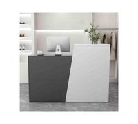 YFAURNDE Petites Réceptions, Comptoir D’Accueil Commercial, Caissier Réception Comptoir, Compartiment de Rangement Pratique, hôtel, Salon de beauté, caissier de vêtements(Gray,Left_120CM/47.3IN)