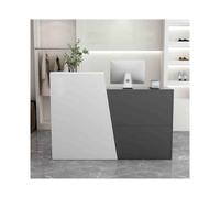 YFAURNDE Petites Réceptions, Comptoir D’Accueil Commercial, Caissier Réception Comptoir, Compartiment de Rangement Pratique, hôtel, Salon de beauté, caissier de vêtements(Gray,Right_120CM/47.3IN)
