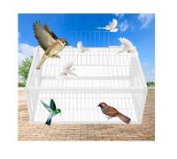 YFAURNDE Piège d'oiseau,Cage à Pigeons avec Design Anti-Fuite,Piège a Pigeons avec Conception Anti-Evasion,Pièges à Animaux, Jardins extérieurs, Jardinage(White,60 * 40cm)