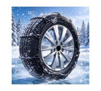 YFAURNDE Snow Chains for Cars, ChaîNes à Neige, Forte Adhérence | Acier Allié, Robuste et RéSistant à L'Usure, Convient Aux Voitures de Tourisme et Aux Camions(235/55R19)