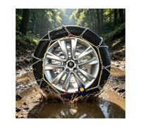 YFAURNDE Sonw Chain, ChaîNes pour Voitures, AdhéRence Exceptionnelle | Portable, S'Installe d'Un Seul Geste et PréSente Une Conception Universelle et RéGlable(225/75 R16)