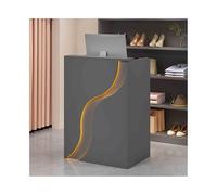 YFAURNDE Stands de réception, comptoirs de magasins, Comptoir Accueil de Bbureau, pour réception d'entreprise/Salon de thé/Magasin de vêtements/Salon de beauté(Gray,100cm)
