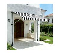 YFAURNDE Store Banne，Auvent RéTractable RéSistant，l'angle Et La Hauteur sont RéGlables, Et Il Peut êTre Installé sur n'importe Quelle FenêTre Ou Porte sans PerçAge.(Grayish White,100cm/39.4in)