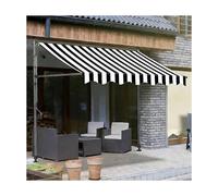 YFAURNDE Store Banne sans PerçAge Auvent，Auvent RéGlable，Son Installation Ne NéCessite Aucun PerçAge, Ce Qui La Rend IdéAle pour Les Cours, Les Jardins Et Les Balcons.(Gray and White,250CM/98.4in)