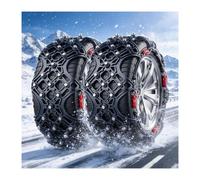 YFAURNDE Tire Chains, Snow Chains for Cars, Adhérence Exceptionnelle | Conception à Couverture IntéGrale, RéPartition Uniforme de La Charge et Installation Rapide et Facile(225/75R16)