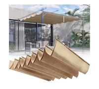 YFAURNDE Voile d'Ombrage de Vague, U Couverture d'Ombre Voile de Vague, Comprend Un Kit d'Installation ; Convient Aux Piscines ExtéRieures, Aux Patios et Aux Jardins.(W:2.4m/7.87ftxL:15m/49.2ft)