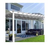 YFAURNDE Voile D'Ombre De Vague De Jardin，RéTractable Vague Voile D'Ombrage，Il Comprend Une Piste De Luge, Une Terrasse ExtéRieure, Un Café, Une Piscine Et Un Jardin.(W:2.2m/7.21ft*L:5m/16.5ft)