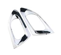YFBH Moulures intérieures de Couverture Lot De 2 Autocollants Chromés pour Garniture De Porte Arrière Intérieure De Voiture pour Peugeot 208 2008 2014 2015 2016 2017 2018 Accessoires(Porte arrière)