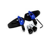 YFBH Rétroviseur De Guidon De Moto pour Suzuki S Hayabusa GSXR 1300 M DL650 V-Strom, Rétroviseur Latéral Gauche Et Droit avec Réflecteur. Champ Vision Mirror(Bleu)