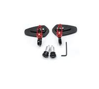 YFBH Rétroviseur De Guidon De Moto pour Suzuki S Hayabusa GSXR 1300 M DL650 V-Strom, Rétroviseur Latéral Gauche Et Droit avec Réflecteur. Champ Vision Mirror(Rouge)