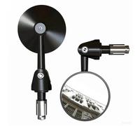 YFBH Rétroviseur Latéral De Guidon De Moto pour BMW F800, Rétroviseur Rond D'observation De Cyclisme À Réflecteur Gauche Et Droit Champ Vision Mirror(Noir 2)