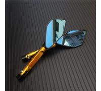 YFBH Rétroviseur Moto avec Boîtier en Aluminium CNC pour K&awasaki ER-6N, pour Z1000 Et pour Z750, Rétroviseur Convexe pour Guidon Champ Vision Mirror(Couleur 3)
