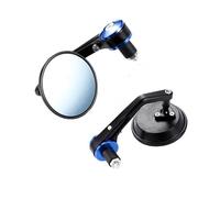 YFBH Rétroviseur Moto pour BMW R1200GS, Rétroviseurs Latéraux À Fixation Au Guidon, avec Réflecteur Convexe. Champ Vision Mirror(Bleu 2)