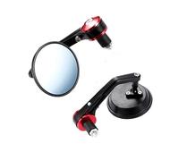 YFBH Rétroviseur Moto pour BMW R1200GS, Rétroviseurs Latéraux À Fixation Au Guidon, avec Réflecteur Convexe. Champ Vision Mirror(Rouge 2)