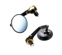 YFBH Rétroviseur Moto pour BMW R1200GS, Rétroviseurs Latéraux À Fixation Au Guidon, avec Réflecteur Convexe. Champ Vision Mirror(Or 1)