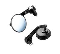 YFBH Rétroviseur Moto pour BMW R1200GS, Rétroviseurs Latéraux À Fixation Au Guidon, avec Réflecteur Convexe. Champ Vision Mirror(Noir 2)