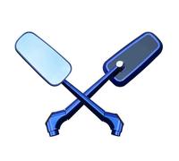 YFBH Rétroviseur Moto Rotatif pour Suzuki GSR 600, GSR750, SV650, SV400, V-Strom 650, V-Strom 1050, Bandit 650 Et 1250s. Champ Vision Mirror(Bleu)