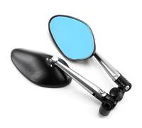 YFBH Rétroviseurs Latéraux Moto pour H&Onda, pour CB1000R, pour CB1300, pour CB600F, Rétroviseur Auxiliaire De Stationnement Rotatif pour Guidon. Champ Vision Mirror(Argent)