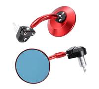 YFBH Rétroviseurs Latéraux Rétro en Aluminium CNC pour Guidon De Moto pour Shadow 750 1100 HPS 125 300. Grand Champ De Vision. Champ Vision Mirror(Rouge 1)