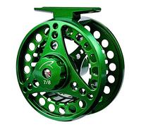 YFCH Moulinet de Pêche en Métal Fly Reel Moulinet de Pêche à la Mouche Vert 5/6 Poids 2+1 BB Roulement à Billes Gauche Droit Interchangeable