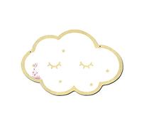 YFCTLM Décor miroirs Enfants Dessin animé Miroir Décoratif Salle de Bain Chambre bébé Rabbit Star en Bois Acrylique Miroir Cadre Creative Home Art Décorations murales (Color : Red)