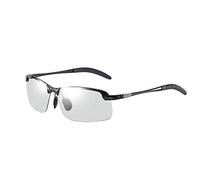YFCTLM Lunettes de Cyclisme Vêtements for Hommes Lunettes de Soleil avec Décoloration Et Jour Nuit Objectif à Double Usage UV400 Lunettes de Conduite à vélo Lunettes (Color : Black)